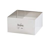 DECORA 0063794 Stainl. Steel Square 12x12x4,5 H Cm