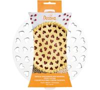 DECORA Hearts Crust Cutter, White, 30 x 30 x 3 cm