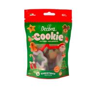 DECORA 0255097 Christmas Mini Cookie Cutter Set of 6 3/4 X H 2,2 CM, Plastica