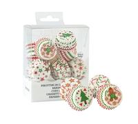 Decora, 0339710 Pack of 200 Bon Bon Christmas 27 x 17 mm Baking Cases for Baking, Presenting and Giving Muffins and Treats - Resistant up to 180 ° C in Convenient Blister - Made in Italy