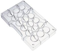 Decora 50089 Chocolate Mould Hemisphere, polycarbonate, 20 x 12 x 2.3 cm