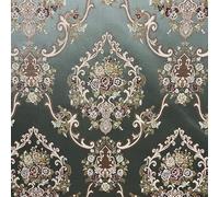 Decora Furnishings Luxurious Woven Jacquard Damask Design Heavy Furnishing Fabric Upholstery Dining Chair Window Treatment Craft Renaissance Rococo Victorian - Width 54 inches by Metre (Teal Blue)