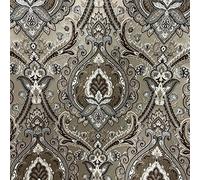 Decora Furnishings Luxurious Woven Jacquard Majestic Damask Fabric for Upholstery, Dining Chairs, Window Treatments, Crafts - Renaissance Rococo Victorian - 54" Width - by The Metre (Beige/Brown)