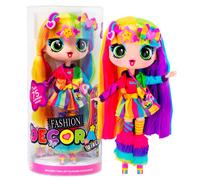 Decora Girlz | Sticker ‘n' Style 11" Collectable Fashion Doll - Decora | Doll features over 75 colourful accessories! | Dolls & Accessories | Ages