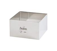 DECORA Stainless Steel Square, Silver, 15 x 26 x 4.5 cm