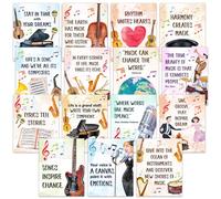 Decorably 15 Music Posters for Classroom, 11x14in Matte-Laminated Educational Music Classroom Posters