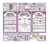 Decorably 18 Educational The Bill of Rights Constitution Posters
