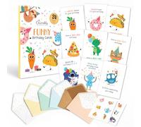 Decorably 24 Pack 4x6in Funny Birthday Cards Bulk