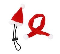 Decoración de sombrero de lagarto Disfraz decorativo para mascotas gateando para vacaciones navideñas con sombrero ajustable y bufanda Paño suave para suministros de dragón barbudo