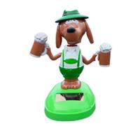 Decoración Para Salpicadero - Adornos De Perro Bailarín Con Energía Solar Vehículos | Muñeco Bailón Divertido Figure Supporting Cerveza Decoration Interior Cachorro Para Viaje Por Carretera Hoga