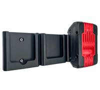 Decoralin Wall Mount for Bosch 18V Professional & ProCORE Battery - Holds 3 Batteries - Black Storage Rack Organizer - Battery Holder Compatible with Bosch 18V Power Tools - Made in Europe