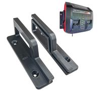 Decoralin Wall Mount for Einhell Power X-Twincharger - Sturdy Bracket - Space-Saving Charger Holder - Durable Plastic - Easy Installation - Made in Europe - Black