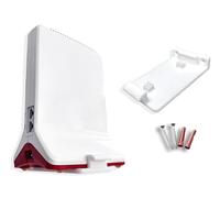 Decoralin Wall Mount for Fritz Repeater 3000 & 6000 - Sturdy Bracket - Improved Cooling & Optimal Signal Distribution - Easy Installation with Screws & Dowels - Heavy Duty Wall Mount - White
