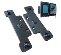 Decoralin Wall Mount for Makita DC18RC Charger - Black Plastic Bracket - Secure Wall Installation with Screws & Plugs - Space-Saving, Durable, Designed & Made in Europe