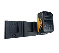 Decoralin Wall Mount Holder for DeWalt 18V Battery - Compatible with All XR & PowerStack Models - Holds 3 Batteries - Includes Screws & Wall Plugs - Eco-Friendly PLA Plastic - Made in Europe