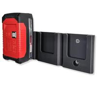 Decoralin Wall Mount Holder for Einhell 18V Batteries - Storage Rack for 3 Batteries - Easy Install with Screws & Wall Plugs - Durable Black Plastic - Garage or Workshop Organization