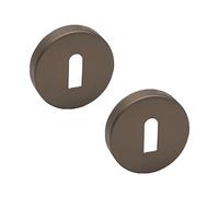 Decoranddecor 54mm Round Key Rose Aluminium - Standard Escutcheon (Bronze)