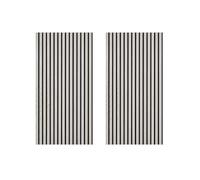 Decoranddecor Acoustic Slat Wood Wall Panels and Ceiling Panelsling Decorative 3D MDF 120 cm x 60 cm - Grey - 2 Pack