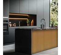 Decoranddecor Acoustic Slat Wood Wall Panels and Ceiling Panelsling Decorative 3D MDF 120 cm x 60 cm Oak - 2 Pack