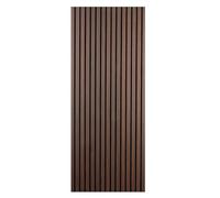 Decoranddecor Acoustic Slat Wood Wall Panels and Ceiling Panelsling Decorative 3D MDF 120 cm x 60 cm - Smoked Oak