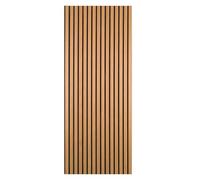 Decoranddecor Acoustic Slat Wood Wall Panels and Ceiling Panelsling Decorative 3D MDF 240 cm x 60 cm - Oak