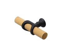 Decoranddecor Amelia - Knurled Cabinet Handles | T-Bar Kitchen Cupboard Handle | Aluminium Drawer Handle | Furniture Knobs | 70mm Knob, Matt Gold - Matt Black