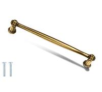 Decoranddecor Antique Brass Copper Silver Matt Black Pewter Door Pull Handle Kitchen Cupboard Cabinet Drawer Pull (160mm Hole Center, Antique Brass)