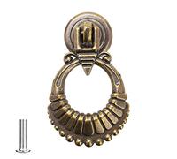 Decoranddecor Antique Copper Brass Vintage Round Pull Swing Ring Kitchen Bathroom Bedroom Cabinet Door Knobs Drawer Furniture Handles (Antique Brass)