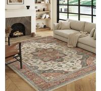 Decoranddecor Area Rugs, Living Room Rugs, Washable Rugs, 160X230Cm, Non-Slip, Pet Friendly, Low Pile, Modern Rug - Solara