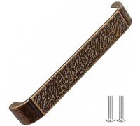 Decoranddecor Aris Traditional D Shaped Textured Cabinet Pull Handle Zinc Alloy 160mm - Antique Copper
