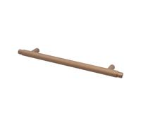 Decoranddecor Aurelia - Round Knurled Cupboard Handles | T-Bar Cabinet Handles | Kitchen Cupboard Pulls | Furniture Knobs - Bronze - 224mm Hole Centre Distance