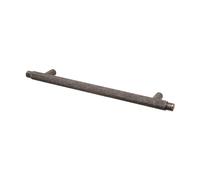Decoranddecor Aurelia - Round Knurled Cupboard Handles | T-Bar Cabinet Handles | Kitchen Cupboard Pulls | Furniture Knobs - Antique Brass - 224mm Hole Centre Distance