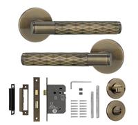 Decoranddecor Bathroom Door Handle - Internal Door Handles For Doors - Interior Door Handles For Bathroom Doors - Tore Range