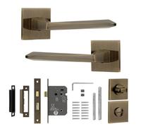 Decoranddecor Bathroom Door Handle - Internal Door Handles For Doors - Interior Door Handles For Bathroom Doors - Leda Range