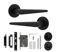 Decoranddecor Bathroom Door Handle - Internal Door Handles For Doors - Interior Door Handles For Bathroom Doors - Terra Range