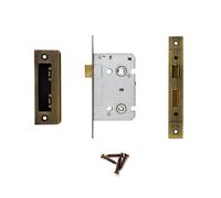 Decoranddecor - Bathroom Mortice Lock - 64mm - Florentine Bronze