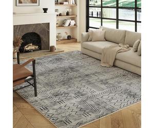 Decoranddecor Boho Rugs Living Room 160x230cm Washable Non-Slip