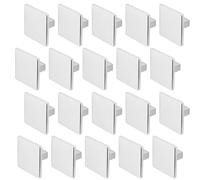 Decoranddecor Calla Square Cabinet Knob Door Pull Handle Kitchen Cupboard Furniture Drawer (20 Pack, Polished Chrome)