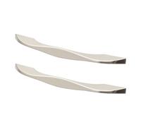 Decoranddecor - Carna Brushed Nickel Solid Twist High End Kitchen Cabinet Drawer Cupboard Handle - 320mm - Pair