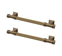 Decoranddecor - Collier Matt Bronze Traditional Solid Luxury Kitchen Cabinet Drawer Cupboard Handle - 224mm - Pair