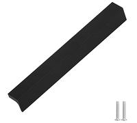Decoranddecor Contemporary Pull Handles Solid Metal for Cabinets (160mm Between Hole Centres, Matt Black)