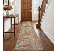 Decoranddecor Distressed Hallway Runner Rug, 60x180cm - Non-Slip, Stain Resistant, Pet Friendly, Entryway, Kitchen, Easy Clean Durable Carpet - Calmere