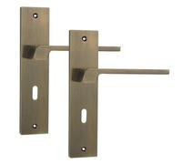 Decoranddecor Door Handle With Key Hole - Internal Door Handles For Wooden Doors - Door Handles - Spectra Range