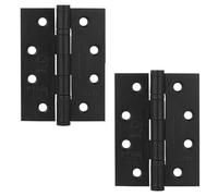 Decoranddecor Door Hinges Internal - Fir 4inc / 102mm - Ball Bearing - Steel - Matt Black - 1 Pair