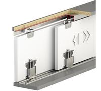 Decoranddecor E-Slide Sliding Wardrobe Door Track Gear Kit - 3000mm - 2 Doors