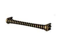 Decoranddecor Euphoria D-Shaped Kitchen Cupboard Handles - 160mm Knurled Traditional Cabinet Pulls - Textured Door Handles for Kitchens - Antique Brass