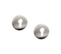 Decoranddecor - Euro Cylinder Keyhole Cover Escutcheon - Satin Nickel