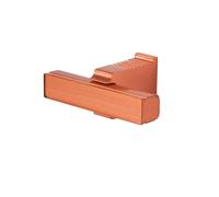Decoranddecor Galena Modern Zinc Drawer Knobs - Sl abinet Pulls - Traditional Cupboard Handles for Kitchens, Drawers, and Bedroom Furniture - Satin Copper