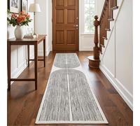 Decoranddecor Geometric Rugs For Hallway, 60x240cm - Non-Slip, Stain Resistant, Pet Friendly, Entryway, Kitchen Easy Clean Durable Carpet - Brayen