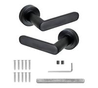 Decoranddecor - Internal Door Handles - Black Door Handle Set - Door Lever Handles - Pair - Echo Range